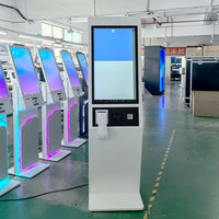 Kiosque d'inscription en libre-service avec code QR pour salles de conférence de 32 pouces