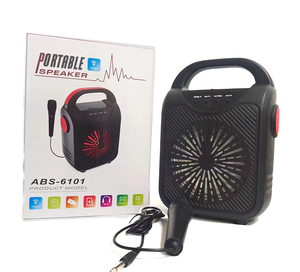 Altavoz de Karaoke portátil inalámbrico para exteriores de 6,5 pulgadas, superventas, con micrófono, graves activos, altavoces BT ruidosos, Radio FM - Product Image 2