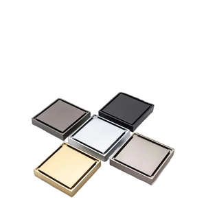 Trampa de drenaje de suelo de latón <span class=keywords><strong>cromado</strong></span>, rejillas de desecho de inserción de azulejo para colador de ducha de baño y cocina para fregaderos de cocina - Product Image 1