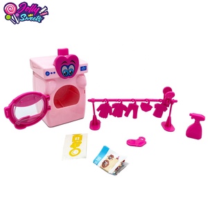 JollySweets Bonbons Jouet Éducatif Bricolage En Plastique <span class=keywords><strong>Mini</strong></span> Machine À Laver avec Accessoires pour Enfants - Product Image 2