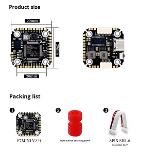 Contrôleur de vol F722 MINI V2 avec ESC 4-en-1 60A, stacks en plastique 30,5*30,5mm pour drone de course FPV RC - Product Image 6