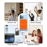 Support de téléphone portable en silicone à ventouse avec logo personnalisé, support adhésif portable en silicone pour téléphone