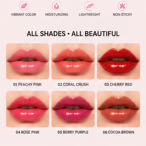 Vegan Moisturizing <b>Lip</b> Gloss 4ml Big Brush Head Natural Non stick Cup <b>Lip</b> Glaze Natural Look OEM ODM - Product Image 2