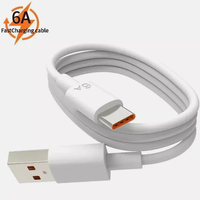 Câble de données Type-C à charge rapide 6A avec blindage tressé et gaine TPE pour écouteurs, charge rapide 66W, certifié FCC/CE