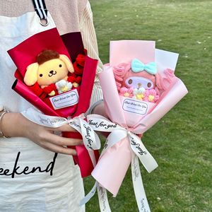 Bouquet Creativo di Bambole di Peluche a Pelo Corto, Regalo di San Valentino e Compleanno da 31cm-50cm per Fidanzata e Migliore Amica - Product Image 4