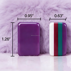 Mahjong Personnalisé Américain de Luxe Moderne, Ensemble de Voyage Violet, 160 Pions Gravés, 4 Couches, Portable, pour Divertissement et Fêtes, en Acrylique - Product Image 3