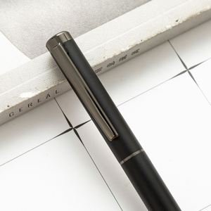 Stylo bille en métal noir personnalisé de luxe avec logo, largeur d'écriture de 1,0 mm - Product Image 2