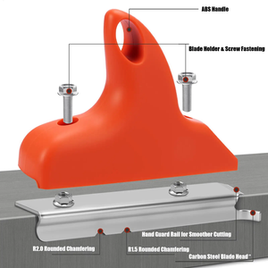 Outil de finition manuel industriel DIY durable pour le chanfreinage et le débavurage du placage bois, du plastique et de l'acier - Product Image 6
