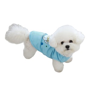 Lindo chaleco de punto gofrado para perros pequeños, ropa para mascotas de primavera/verano, azul, amarillo, rosa - Product Image 5