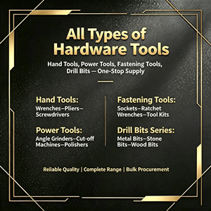 Tous types d'outils de quincaillerie, outils à main, forets de fixation électriques, fourniture complète d'outils à main comprenant des clés, des pinces, des tournevis - Product Image 1