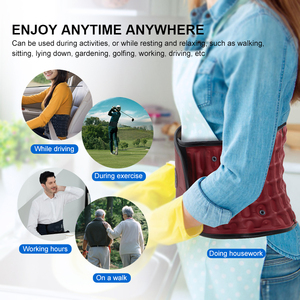 Cinturón de soporte lumbar unisex Cintura inferior transpirable con correas ajustables para aplicaciones médicas Alivia el dolor de espalda - Product Image 5