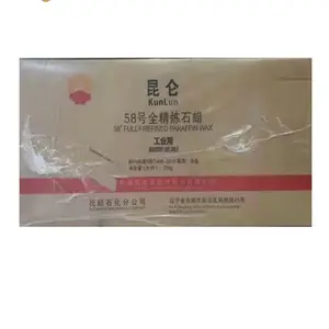 China supplier Wholesale Kunlun Brand Paraffin Wax 58/60 With 0.5% Oil Content