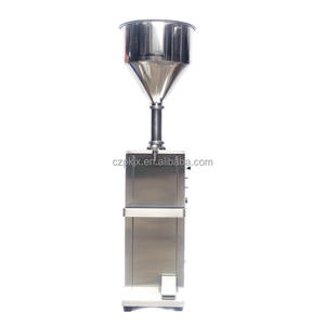 Remplisseur pneumatique semi-automatique à une tête Machine de remplissage de shampooing à confiture de fruits avec buse <span class=keywords><strong>Doseur</strong></span> de sauce chili avec trémie - Product Image 4
