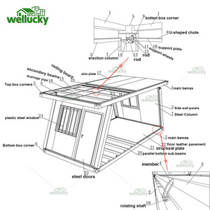 20ft <span class=keywords><strong>container</strong></span> sang trọng nhà cao Cube sẵn sàng thực hiện prefab có thể gập lại Modular vật liệu gỗ cho cửa hàng sử dụng - Product Image 2