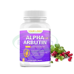 Capsules d'Alpha-arbutine d'Ausreson Supplément d'extrait Acide kojique Blanchiment de la peau Capsules de collagène Alpha Arbutine - Product Image 1