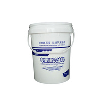 Fût en plastique PP 3L-1 de qualité alimentaire, durable, avec impression de logo personnalisé pour le stockage de mastic mural, de latex et de revêtements industriels