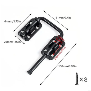 Chaîne de sécurité pour porte en alliage de zinc, verrou de sécurité, loquets de placard, pour la maison D7WA - Product Image 6