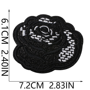 Parche de Reparación Personalizado de Cuero Bordado con Diseño de Boca y Lazo para Ropa y Mochilas - Product Image 6