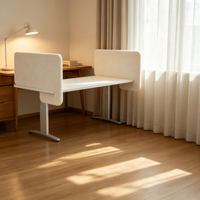 Panneau Acoustique de Bureau Double Face en Fibre de Polyester PET 100% avec Coins Arrondis, Cloison de Bureau, Fabrication OEM