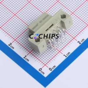 9001-38081C00A DIN41612 Connector Bent Lead Through Hole,P=2.54mm Connector 8P 2 2.54mm Right Angle Insert - Product Image 2