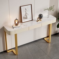 Entrée Console Table Moderne Simple Lumière De Luxe Semi-Circulaire Salon Maison Meubles Accent