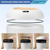 CF moderne en plastique salle de bain étanche poubelle boîte poubelle cuisine sans contact capteur électrique automatique intelligent poubelle