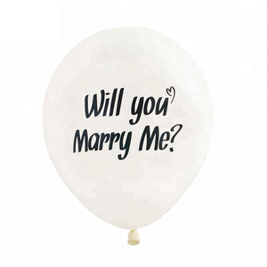 Vuoi sposarmi/appena sposato/Mr e Mrs/ti amo/palloncino Globo in lattice con cuore stampato ad elio per la decorazione di nozze - Product Image 5