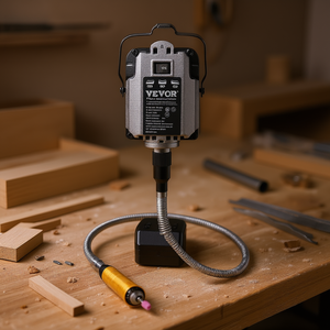 Smerigliatrice a Albero Flessibile 1000W 30000 Giri/min con Pedale per Lavorazioni Artigianali - Product Image 2