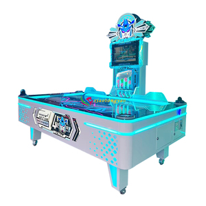 Machine de hockey sur air commerciale à deux joueurs, table à monnayeur certifiée CE, garantie 12 mois, pour enfants et parcs d'attractions - Product Image 5
