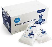 Pochette médicale transparente avec Logo personnalisé, pochette de broyeur de pilules jetable en plastique PE pour hôpital