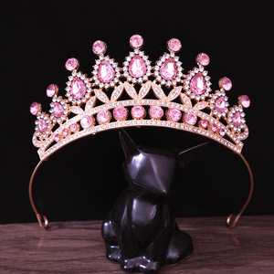 <span class=keywords><strong>มงกุฎ</strong></span>เจ้าสาวสำหรับเด็ก ประดับเพชรเทียม ชุบด้วยไฟฟ้า สไตล์ยุโรปอเมริกา เครื่องประดับผมสำหรับงานวันเกิด งานคาร์นิวัล - Product Image 2