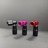 Mini pompe à CO2 portable pour vélo, gonfleur pour valves Presta/Schrader, pompe 2 cartouches de CO2 consécutives