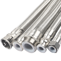 Selang Hidrolik SAE 100 R14 Tabung PTFE Selang Anyaman Baja Tahan Karat 304 Tersedia Pemotongan Selang Suhu -54 204C Merek Xinchi I.D.