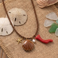 Nouveau Collier Tendance Simple avec Pendentif Étoile de Mer en Corde, Design Animal Personnalisé, Petit Collier Pendentif à la Mode