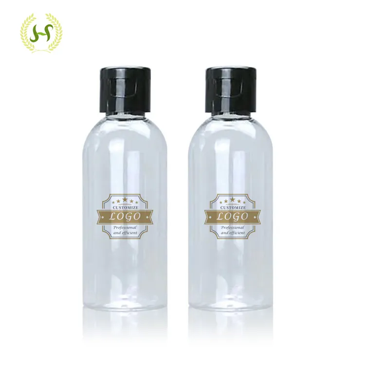 Nachfüllbare Kosmetik-Reisetaschen zum Drücken nach unten 30 ml 60 ml 100 ml Plastik leere Lotion-Quetschflaschen mit Klappdeckel für Haaröl