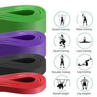 Juego de Bandas de Resistencia de Caucho Natural Personalizadas de Fábrica, Bandas Elásticas Duraderas y Ecológicas para Gimnasio, Entrenamiento en Casa, Fitness para Adultos