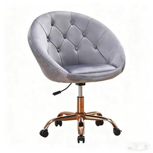 Chaise de maquillage, chaise de nail art, style européen de luxe léger, chaise relevable et pivotante, chaise de réception pour salons de coiffure - Product Image 3