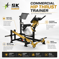 Banc d'hyperextension commercial SK, chaise romaine réglable, machine d'extension dorsale premium pour l'entraînement musculaire en salle de sport