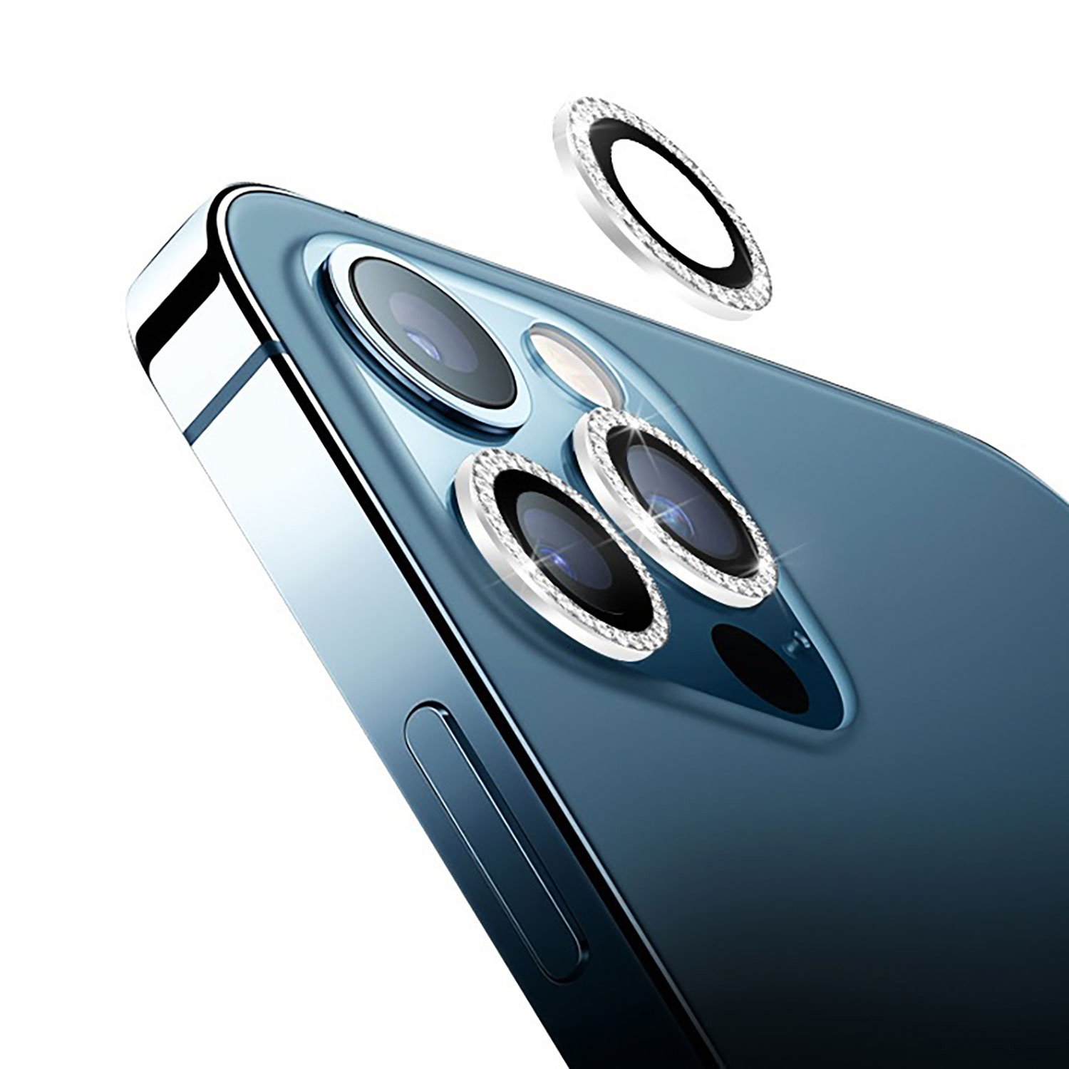 Горячая Распродажа Amazon Алмазный Орлиный глаз 9H закаленное стекло Защита объектива камеры для IPhone 11 12 13 Pro Max объектив камеры