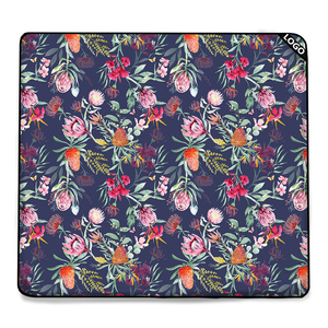 <strong>Outdoor</strong> Extra <strong>Large</strong> 200x200 Canvas Picnic Rug Custom Printed Design Waterproof Picnic Blanket <strong>Mat</strong> with Leather Strap Luxury - Product Image 3