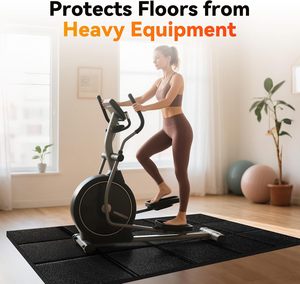 Tapis de course Walking Pad pour sols en bois dur et moquettes, tapis antidérapant pour équipement de sport, tapis pour sous le tapis de course et le vélo d'intérieur - Product Image 5