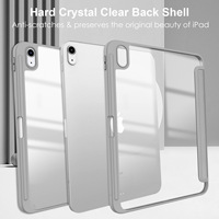 Étui pour tablette en cuir avec support pliable en acrylique pour iPad 10.2 / 10e, 11e, 12e génération / iPad Air 6, 7, 8, 2026, 11 pouces