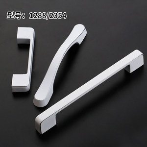 Lgedis Modern Minimalist White Cabinet Handles Zinc Alloy Bar Shape Durable Furniture Hardware For Kitchen Wardrobe Drawer Door - Product Image 2