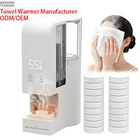 Distributeur de serviettes chaudes professionnel pour maquilleurs, chauffe-serviettes portable à chauffe rapide en 5 secondes pour tournages, suites nuptiales, usine OEM