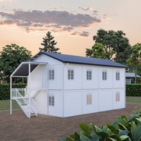 Maison conteneur préfabriquée modulaire à deux étages DAC 20 pieds 40 pieds avec chambre, cuisine et salle de bain pour hôtel et villa