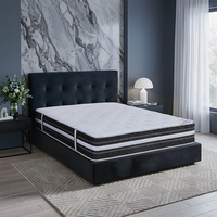 Matelas hybride à ressorts ensachés Malaysia Roll Pack avec soutien lombaire, hypoallergénique, en tricot jacquard respirant, à surface supérieure serrée, pour hôtel