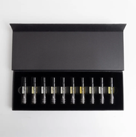 Coffret de présentation de parfums de luxe, 10 flacons d'attar, coffret découverte de parfums haut de gamme, format voyage, coffret cadeau avec vaporisateur