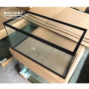 Customizable glass fish tank with black border aquarium