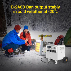 Banque d'énergie solaire à onde sinusoïdale pure 2400W 2560WH LiFePO4 batterie externe Station de camping <span class=keywords><strong>valise</strong></span> extérieure - Product Image 6