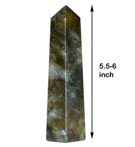 Pierres précieuses de guérison Labradorite, paire de pierres précieuses pour guérison, Point de cristal - Product Image 3